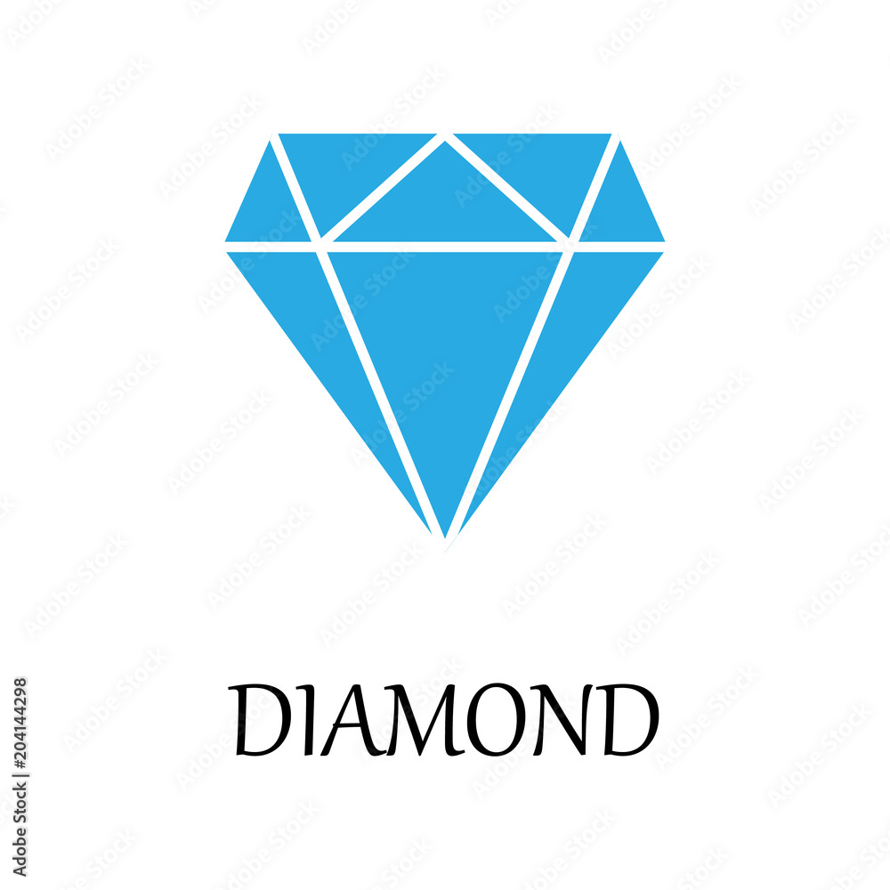 Aufkleber colored diamond icon. element of web icon for mobile concept and web apps. detailed colored diamond 