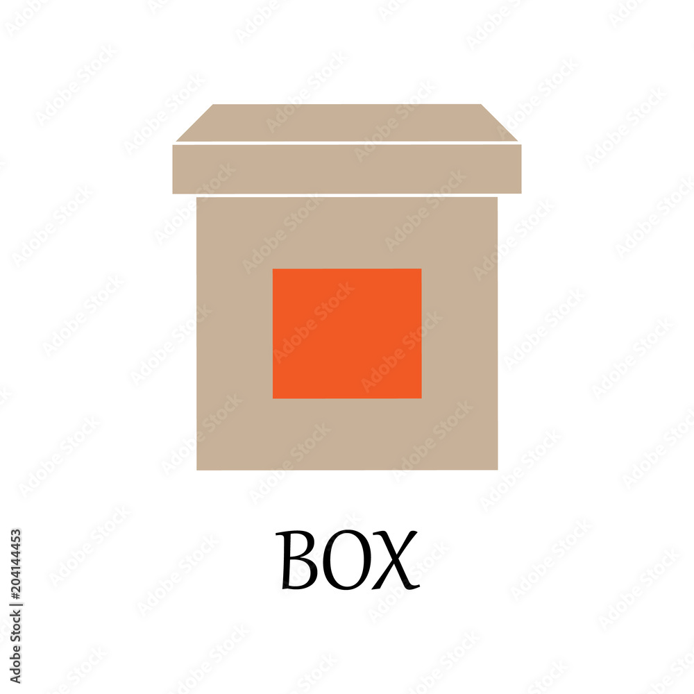 Poster colored box icon. element of web icon for mobile concept and web apps. detailed colored box icon can