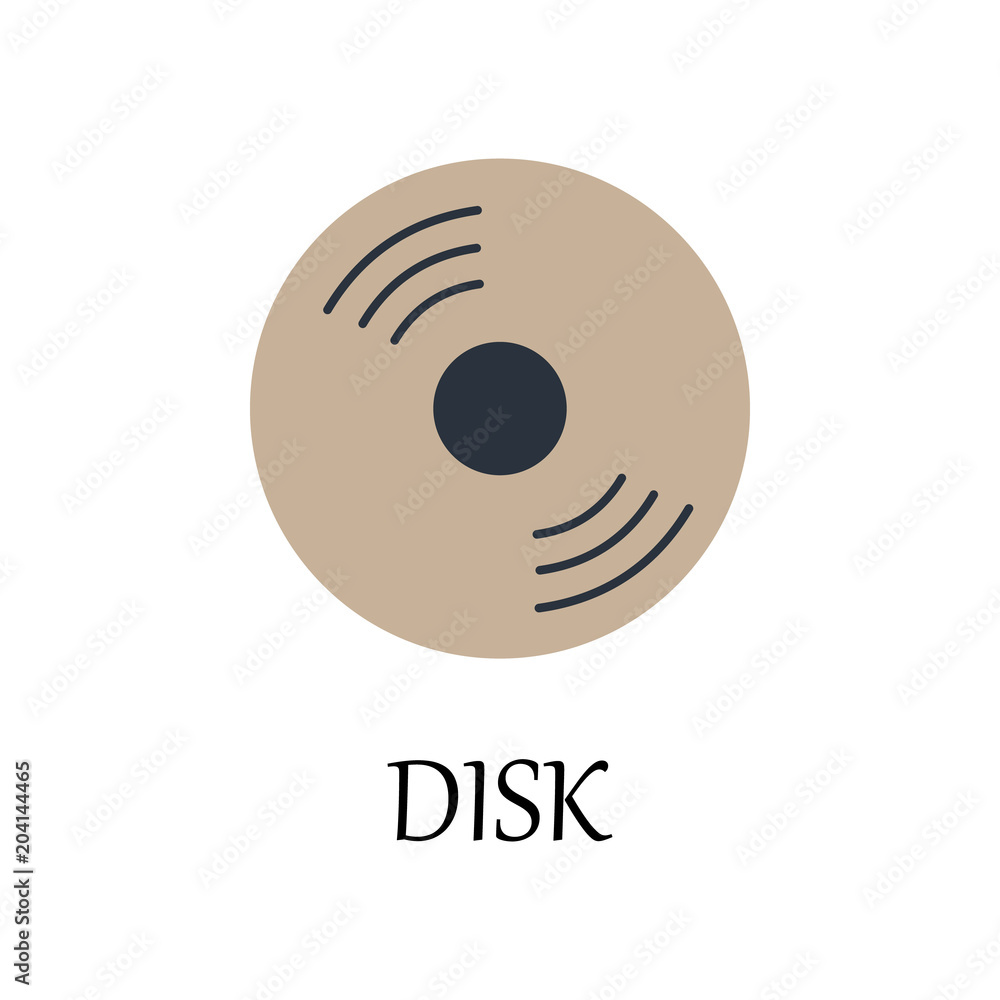 Aufkleber colored cd disk icon. element of web icon for mobile concept and web apps. detailed colored cd disk 