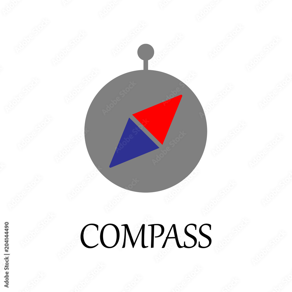 Poster colored compass icon. element of web icon for mobile concept and web apps. detailed colored compass 