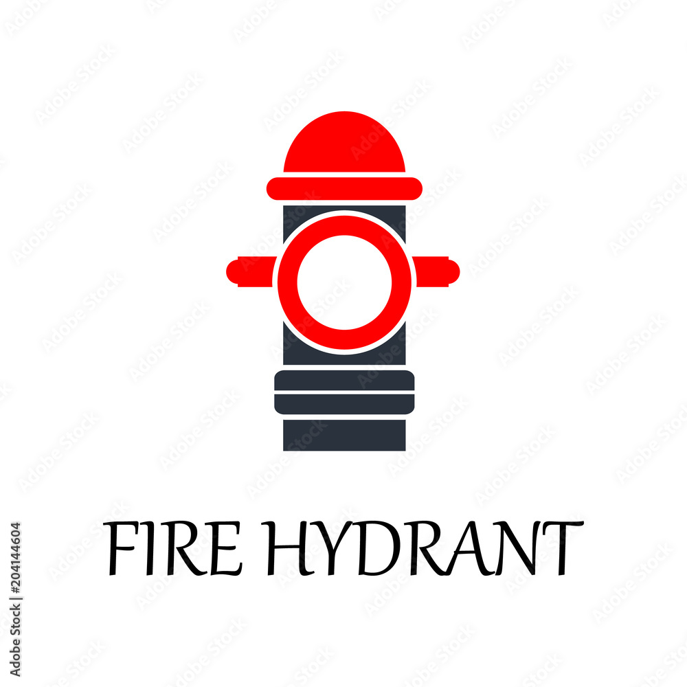 Aufkleber colored fire hydrant icon. element of web icon for mobile concept and web apps. detailed colored fir