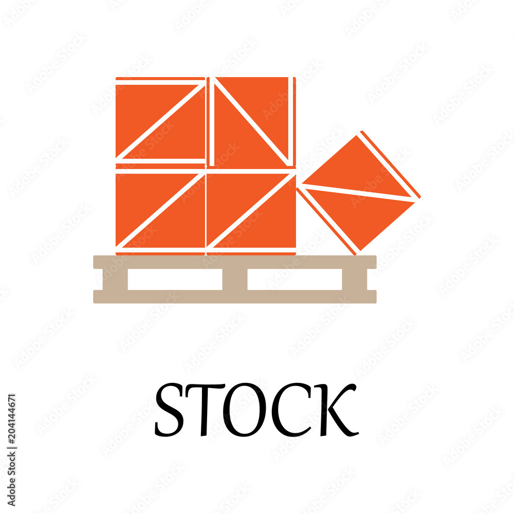 Poster colored stock box icon. element of web icon for mobile concept and web apps. detailed colored stock 