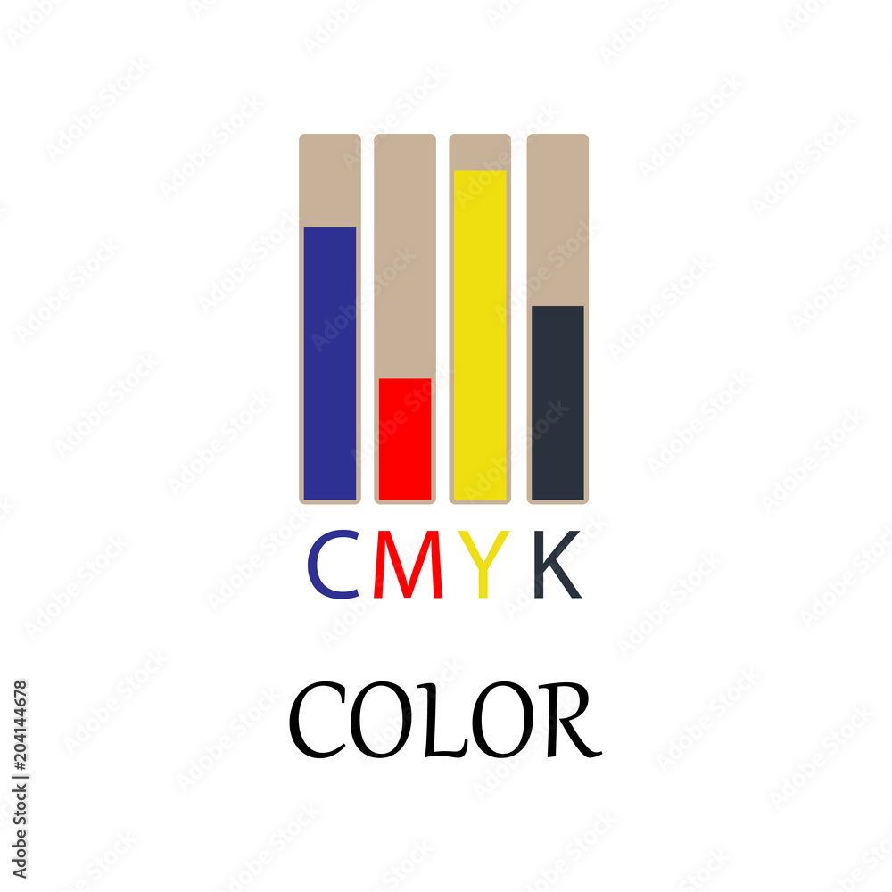Poster colored cmyk color icon. element of web icon for mobile concept and web apps. detailed colored cmyk 