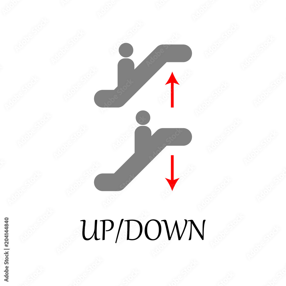 Poster colored up down sign icon. element of web icon for mobile concept and web apps. detailed colored up 