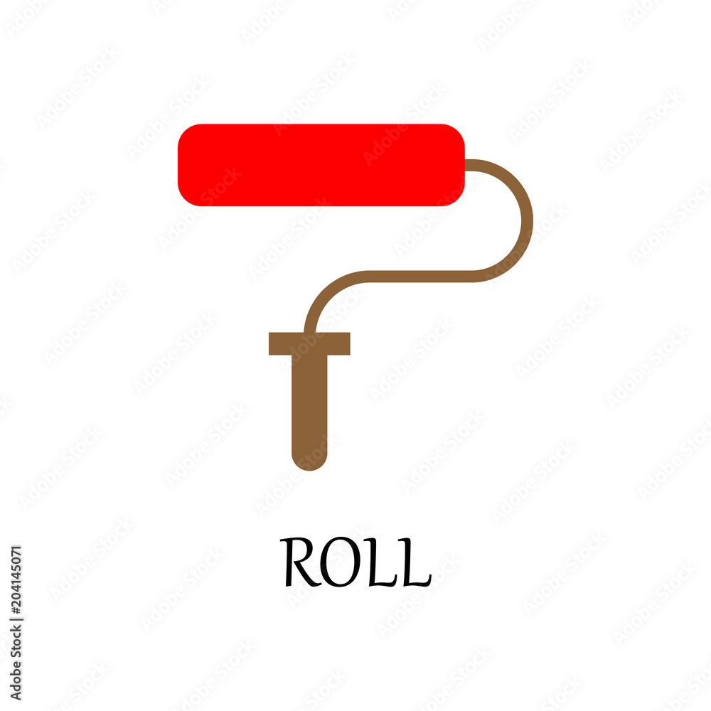 Aufkleber colored construction roll icon. element of web icon for mobile concept and web apps. detailed colore