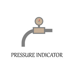 colored pressure indicator icon. Element of web icon for mobile concept and web apps. Detailed colored pressure indicator icon can be used for web and mobile. Premium icon