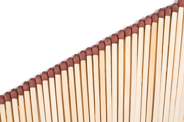 Matches on white background.