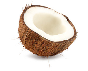 fresh coconut isolated on a white background