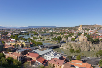Fototapeta na wymiar Landscape of Tbilisi, Georgia