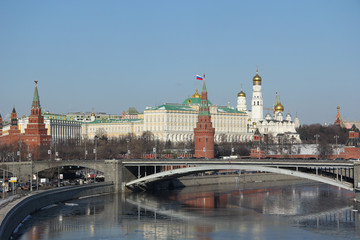 Obraz premium Panoramic view of the Kremlin in Moscow , Russia