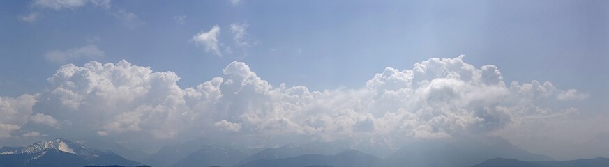 clouds above the alps