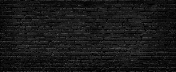 Black brick wall background.