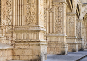 The Jerónimos Monastery, Manueline style, Belem, Lisbon, Portugal