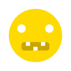 Toothed smiley icon