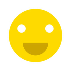 Happy smiley face emoticon icon