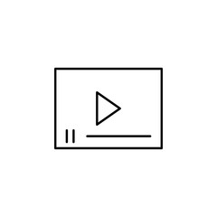 video player icon. Element of media and news for mobile concept and web apps. Detailed video player icon can be used for web and mobile. Premium icon