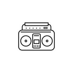 music tape recorder icon. Element of media and news for mobile concept and web apps. Detailed music tape recorder icon can be used for web and mobile. Premium icon