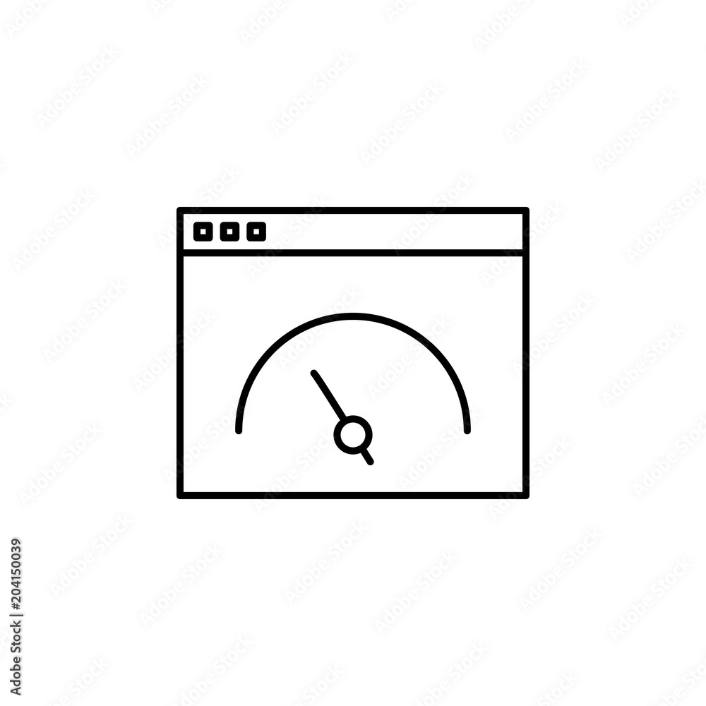 Poster high speed internet icon. element of speed for mobile concept and web apps illustration. thin line i