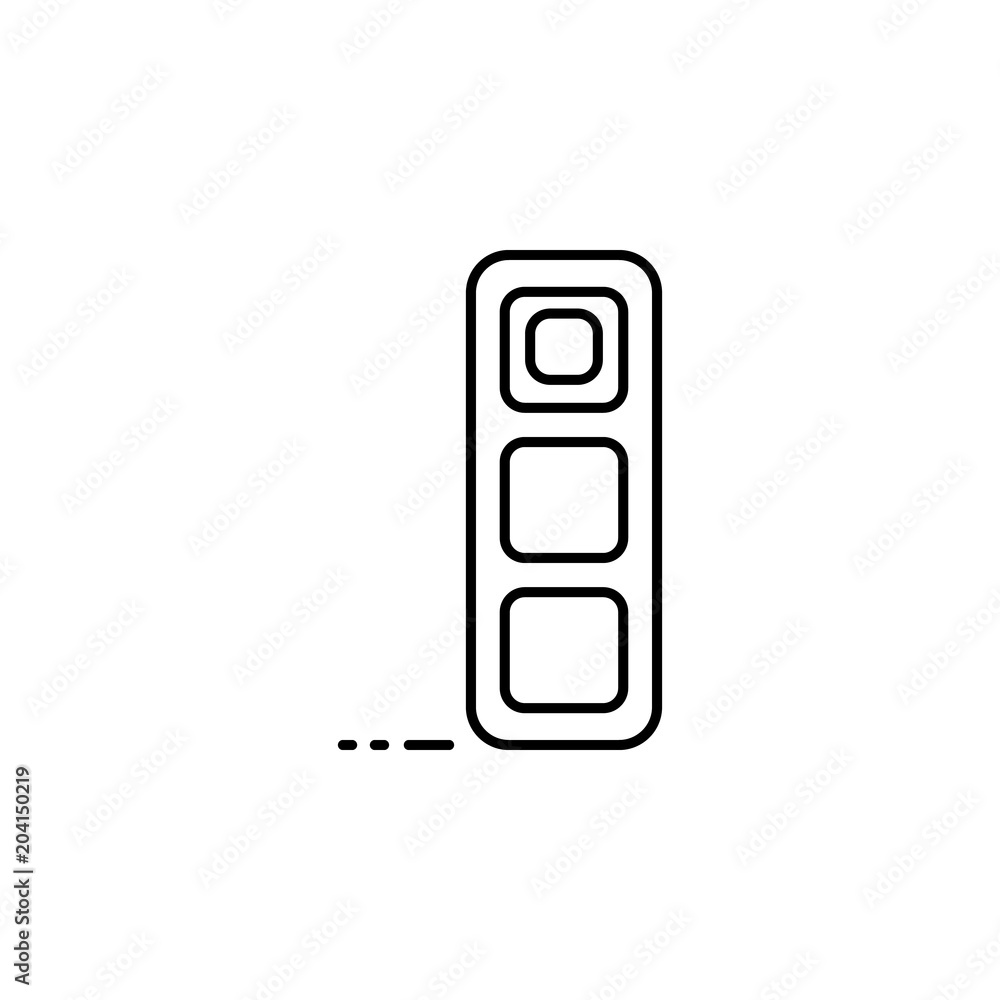 Aufkleber brick icon. element of speed for mobile concept and web apps illustration. thin line icon for websit