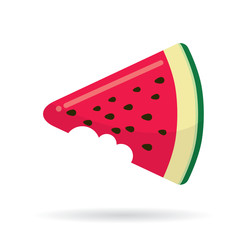 Watermelon slice vector illustration