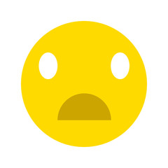 Fototapeta premium Cute Surprised Emoticon