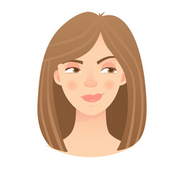 emotions of womans face