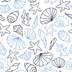 Contour seamless pattern