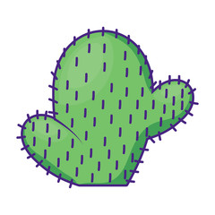 cactus icon over white background, vector illustration