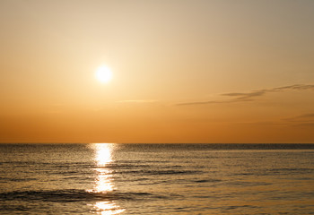 Obraz premium golden hour on the beach