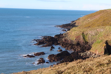 Seaside beach rocks Ireland