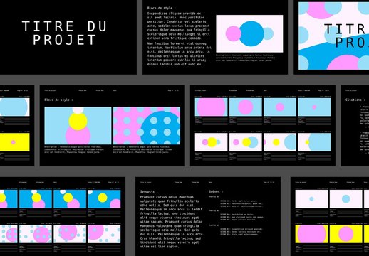 Mise en page de storyboard r&eacute;sum&eacute;