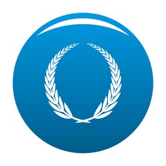 Victory icon. Simple illustration of victory vector icon for any design blue