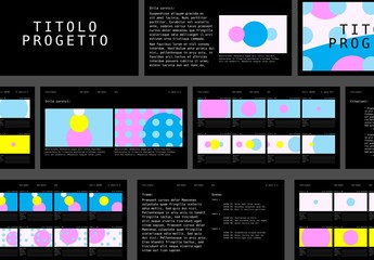 Layout storyboard astratto