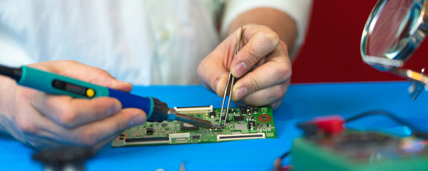 Repair and soldering of printed circuit board