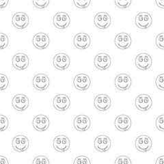 Smile pattern vector seamless repeating for any web design