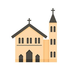 Fototapeta premium Church icon. Flat illustration of church vector icon for web