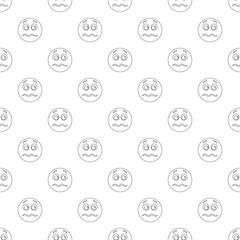 Smile pattern vector seamless repeating for any web design