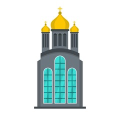 Eastern church icon. Flat illustration of eastern church vector icon for web