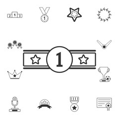 Award icon. Simple element illustration. Award symbol design  from Awards collection set. Can be used for web and mobile
