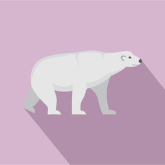 Fototapeta premium Arctic bear icon. Flat illustration of arctic bear vector icon for web design