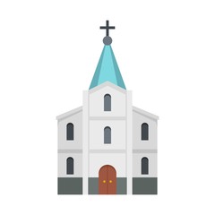 Kirche icon. Flat illustration of kirche vector icon for web