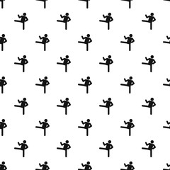 Stick figure stickman pattern vector seamless repeating for any web design