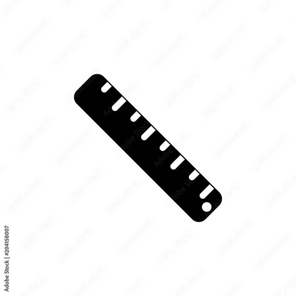 Poster ruler icon. element of art and painting for mobile concept and web apps. detailed ruler icon can be 