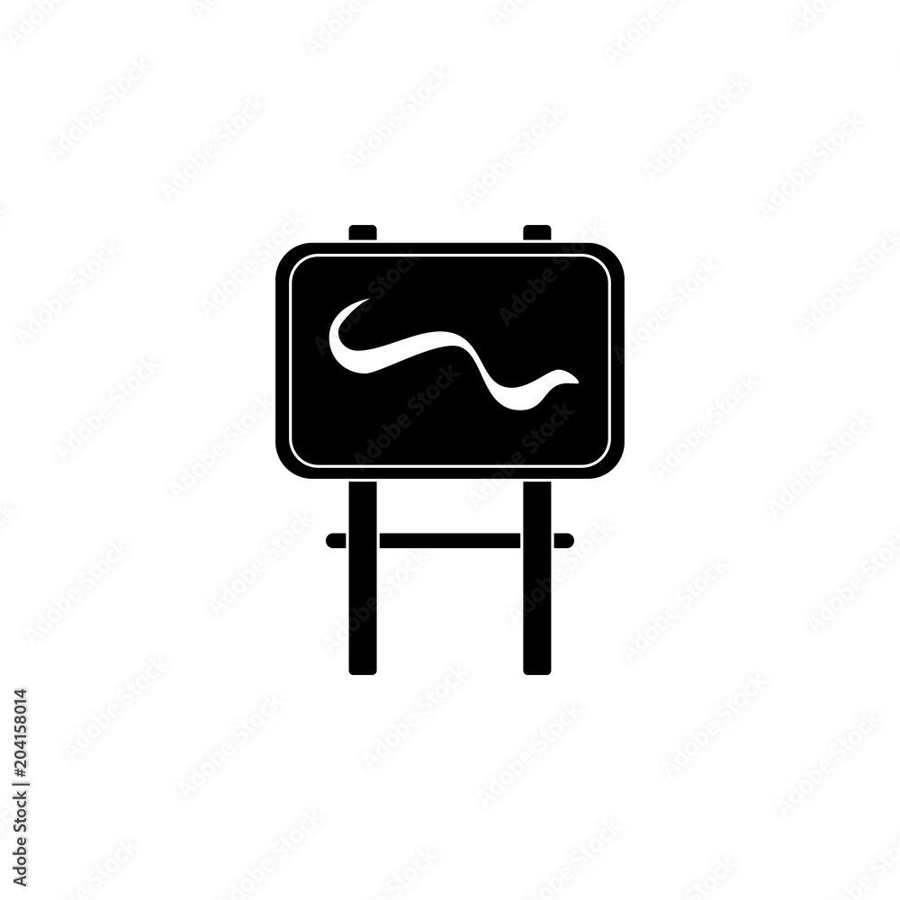 Poster easel icon. element of art and painting for mobile concept and web apps. detailed easel icon can be 