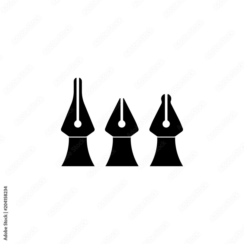 Aufkleber ink feathers icon. element of art and painting for mobile concept and web apps. detailed ink feather