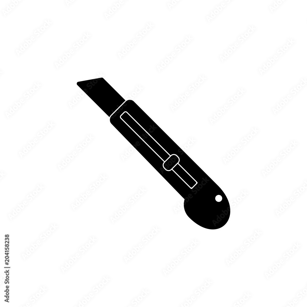 Aufkleber blade for paper icon. element of art and painting for mobile concept and web apps. detailed blade fo