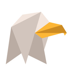 Naklejka premium Abstract low poly eagle icon