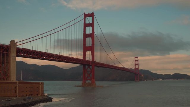 Aerial View Golden Gate Bridge epic San Francisco California 