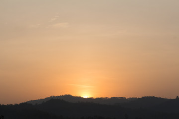 Early morning sky background and sunrise time