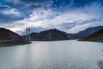 Reservoir of Barrios de Luna, Spain